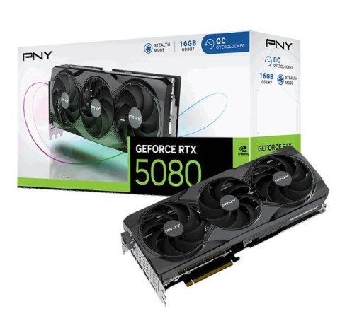 Karta graficzna GeForce RTX5080 OC 3F 16GB 256-bit 960GB/s Karta graficzna GeForce RTX5080 OC 3F 16GB 256-bit 960GB/s