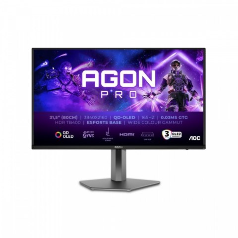 Monitor AG326UD 31.5 cala 4K QD-OLED 165Hz HDMIx2 DP Pivot Głośniki Monitor AG326UD 31.5 cala 4K QD-OLED 165Hz HDMIx2 DP Pivot Głośniki