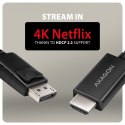 RVD-HI20C2 Adapter aktywny DisplayPort -> HDMI 1.4, 4K/60Hz, kabel 1,8m