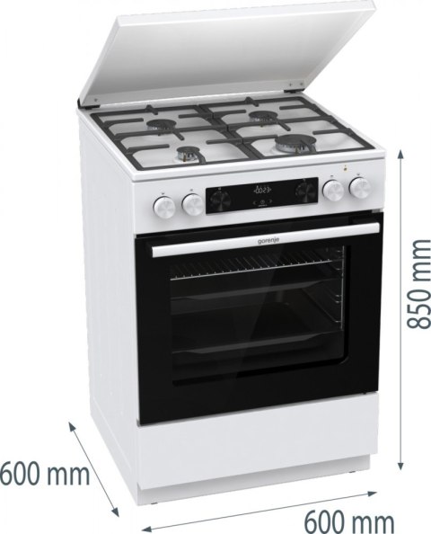 Kuchnia gazowo-elektryczna GK6C5WF Kuchnia gazowo-elektryczna GK6C5WF