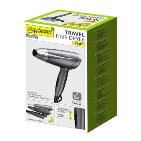 Turystyczna suszarka do włosów 1400W MR-207