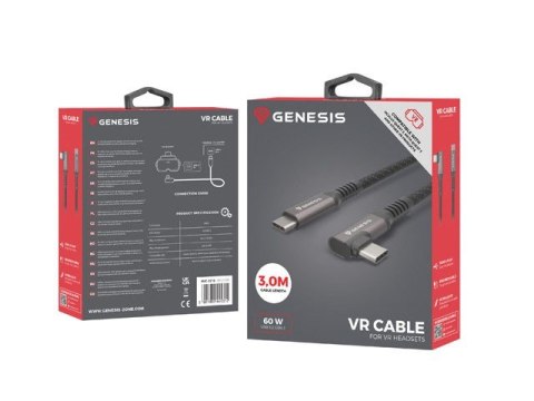 Kabel USB-C M/M 3.2 GEN 2 3M 10GB/S PD60W VR Kabel USB-C M/M 3.2 GEN 2 3M 10GB/S PD60W VR
