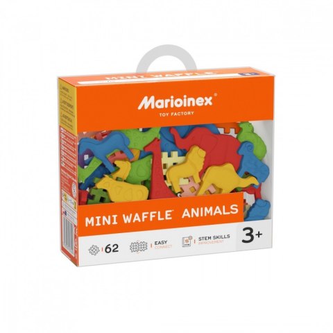 Klocki Mini Waffle - Zwierzęta 62 elementy Klocki Mini Waffle - Zwierzęta 62 elementy