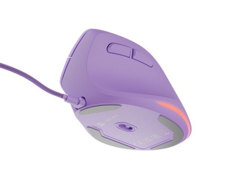 Mysz wertykalna CRAKE 2 PRO 128000DPI optyczna lawendowa Mysz wertykalna CRAKE 2 PRO 128000DPI optyczna lawendowa