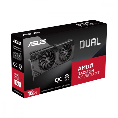Karta graficzna Dual Radeon RX 7800 XT OC Edition 16GB GDDR6DUAL-RX7800XT-O16G Karta graficzna Dual Radeon RX 7800 XT OC Edition 16GB GDDR6DUAL-RX7800XT-O16G