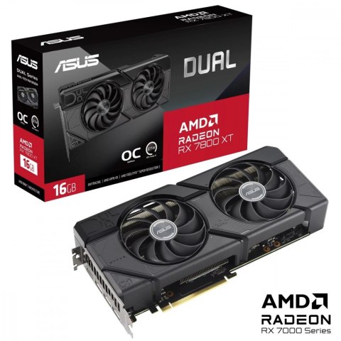 Karta graficzna Dual Radeon RX 7800 XT OC Edition 16GB GDDR6DUAL-RX7800XT-O16G Karta graficzna Dual Radeon RX 7800 XT OC Edition 16GB GDDR6DUAL-RX7800XT-O16G