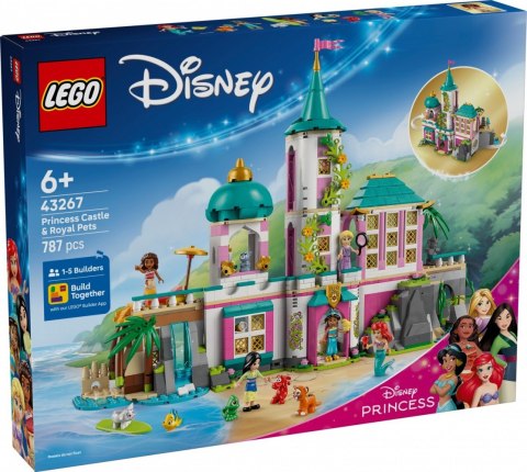 Klocki Disney 43267 Zamek księżniczek i królewskie zwierzaki Klocki Disney 43267 Zamek księżniczek i królewskie zwierzaki