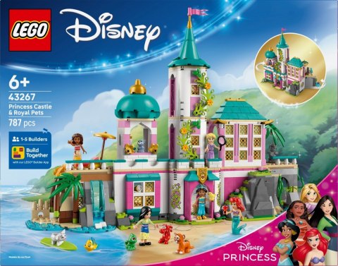 Klocki Disney 43267 Zamek księżniczek i królewskie zwierzaki Klocki Disney 43267 Zamek księżniczek i królewskie zwierzaki