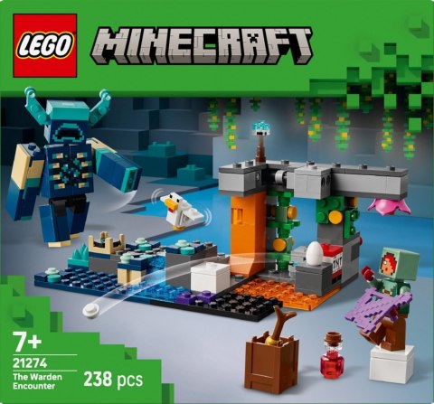 Klocki Minecraft 21274 Spotkanie ze strażnikiem Klocki Minecraft 21274 Spotkanie ze strażnikiem
