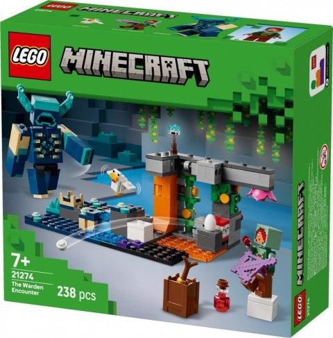 Klocki Minecraft 21274 Spotkanie ze strażnikiem Klocki Minecraft 21274 Spotkanie ze strażnikiem