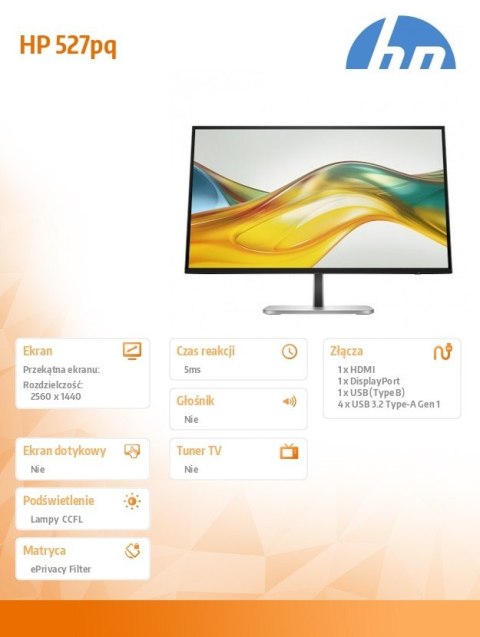 Monitor S5 Pro 527pq QHD 9D9S0UT#ABB Monitor S5 Pro 527pq QHD 9D9S0UT#ABB
