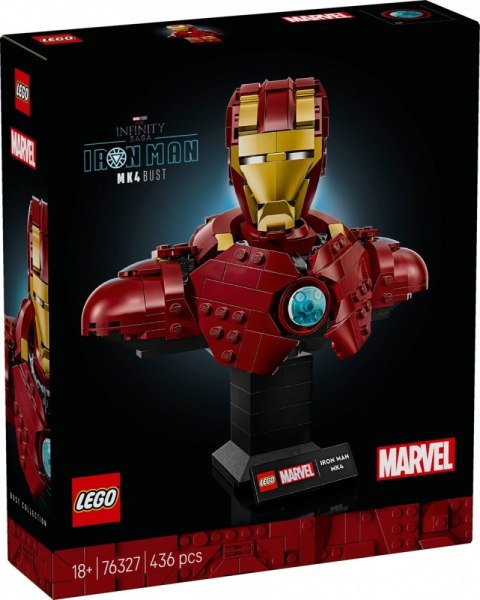 Klocki Super Heroes 76327 Popiersie Iron Mana MK4 Klocki Super Heroes 76327 Popiersie Iron Mana MK4