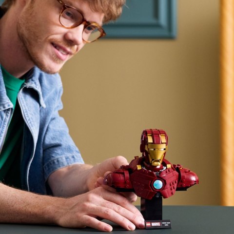 Klocki Super Heroes 76327 Popiersie Iron Mana MK4 Klocki Super Heroes 76327 Popiersie Iron Mana MK4
