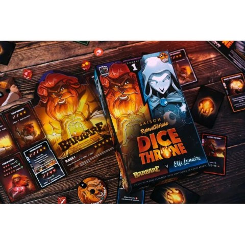 Gra Dice Throne Starcie 1 Barbarzyńca vs. Księżycowa Elfka Gra Dice Throne Starcie 1 Barbarzyńca vs. Księżycowa Elfka