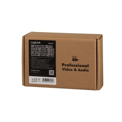 Switch 3x1 HDMI, 1080p 60Hz Switch 3x1 HDMI, 1080p 60Hz