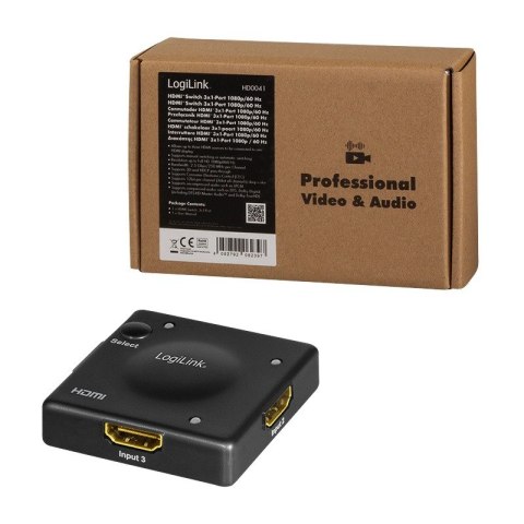 Switch 3x1 HDMI, 1080p 60Hz Switch 3x1 HDMI, 1080p 60Hz