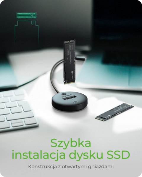 Stacja dokująca dla NVMe+SATA SSD IB-1610MCD-C31 Stacja dokująca dla NVMe+SATA SSD IB-1610MCD-C31