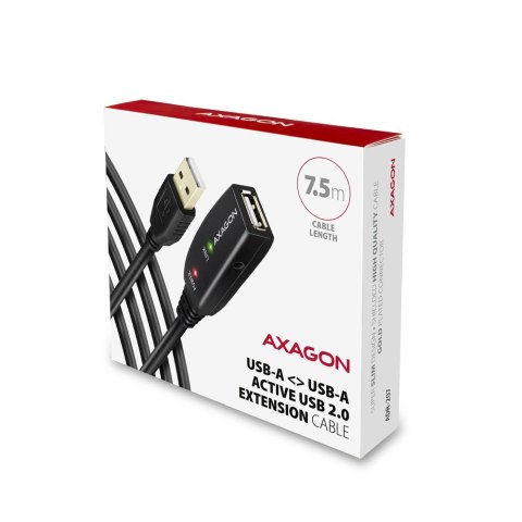 ADR-207 USB 2.0 A-M -> A-F aktywny kabel przedłużacz/wzmacniacz 7.5m