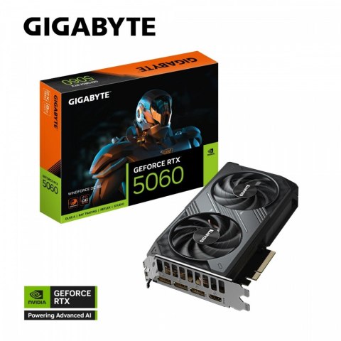 Karta graficzna GeForce RTX 5060 WINDFORCE OC 8G GDDR7 3DP/HDMI Karta graficzna GeForce RTX 5060 WINDFORCE OC 8G GDDR7 3DP/HDMI