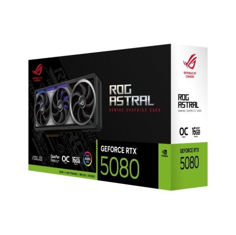 Karta graficzna GeForce RTX 5080 ROG ASTRAL OC GDDR7 256bit 3DP/2HDMI Karta graficzna GeForce RTX 5080 ROG ASTRAL OC GDDR7 256bit 3DP/2HDMI