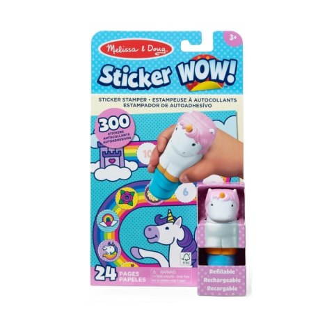 Sticker Wow - Książeczka i stempelek z naklejkami - Jednorożec Nefere Sticker Wow - Książeczka i stempelek z naklejkami - Jednorożec Nefere