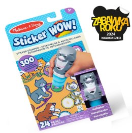 Sticker Wow - Książeczka i stempelek z naklejkami - Kot Nefere