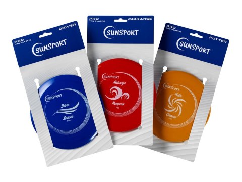 Gra DiscGolf set Pro, Putter,Mid Range&Drivet Plastik Gra DiscGolf set Pro, Putter,Mid Range&Drivet Plastik