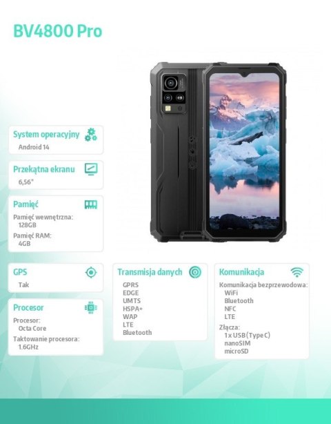 Smartfon BV4800 Pro 4/128GB czarny