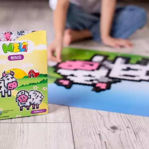 Klocki Meli Minis Farm 2w1 Krówka i Owieczka 500 el. Meli Klocki Meli Minis Farm 2w1 Krówka i Owieczka 500 el. Meli