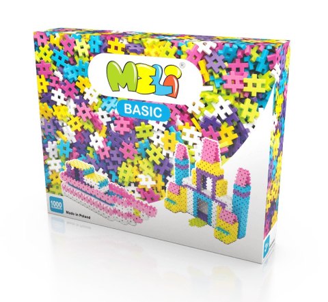 Klocki konstrukcyjne Meli Basic Pink 1000 el. Meli Klocki konstrukcyjne Meli Basic Pink 1000 el. Meli