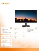 Monitor 21,5 cala LW-2203 HDMI VGA 100Hz