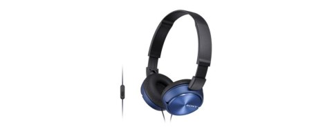 Słuchawki handsfree, mikrofon MDR-ZX310AP niebieskie Słuchawki handsfree, mikrofon MDR-ZX310AP niebieskie