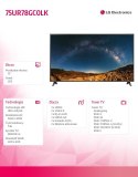 Telewizor LED 75 cali 75UR78GC0LK