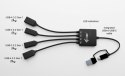 HUB USB-C/USB-A Cable 4 port (2x USB-C 2x USB-A)