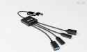HUB USB-C/USB-A Cable 4 port (2x USB-C 2x USB-A)