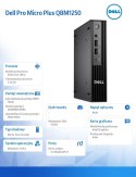 Komputer Dell Pro Micro Plus QBM1250 W11Pro U5 235/16GB/512GB/Integrated/WLAN + BT/Wireless Kb & Mouse/3YPS