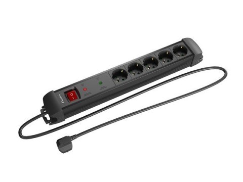 Listwa zasilająca 3.0m 5x230 SC SP1-05F-0300-BK Listwa zasilająca 3.0m 5x230 SC SP1-05F-0300-BK