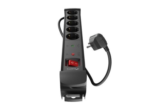Listwa zasilająca 3.0m 5x230 SC SP1-05F-0300-BK Listwa zasilająca 3.0m 5x230 SC SP1-05F-0300-BK