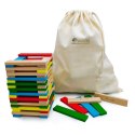 Klocki drewniane deseczki WABI Planks 12 cm - 100 szt. Wabi