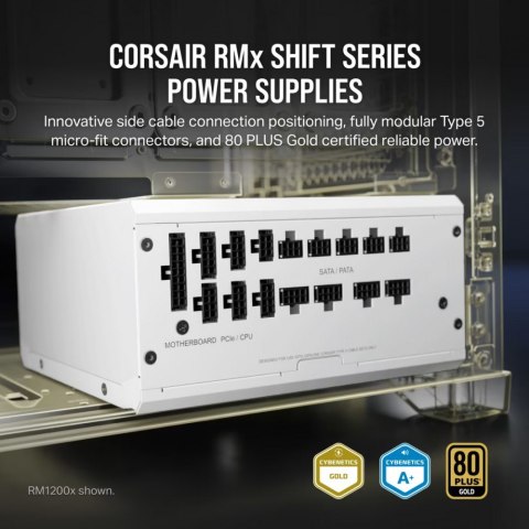 Zasilacz RM750X SHIFT 80+ GOLD ATX WHITE Zasilacz RM750X SHIFT 80+ GOLD ATX WHITE