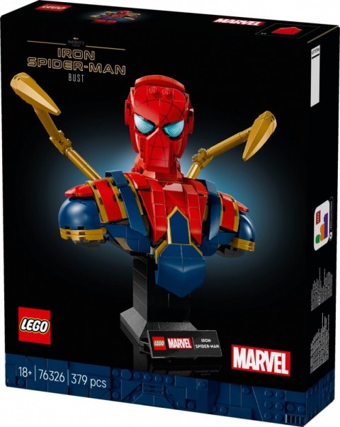 Klocki Super Heroes 76326 Popiersie Iron Spider-Mana Klocki Super Heroes 76326 Popiersie Iron Spider-Mana