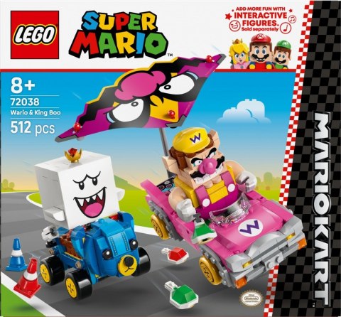 Klocki Super Mario 72038 Mario Kart - Wario i King Boo Klocki Super Mario 72038 Mario Kart - Wario i King Boo