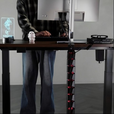 Organizer kabli, 1345mm czarno czerwony RS125