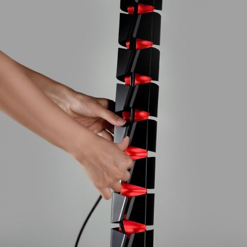 Organizer kabli, 1345mm czarno czerwony RS125