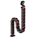 Organizer kabli, 1345mm czarno czerwony RS125