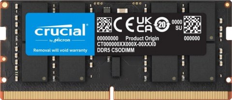 Pamięć do notebooka DDR5 CSODIMM 16GB (1*16GB)/6400 CL52 Pamięć do notebooka DDR5 CSODIMM 16GB (1*16GB)/6400 CL52