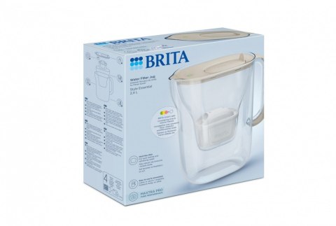 Dzbanek filtrujący 2,4l Style Essential piaskowy Dzbanek filtrujący 2,4l Style Essential piaskowy