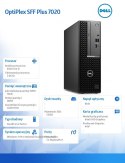 Komputer OptiPlex 7020 SFF Win11Pro EDU/Academic i5-14500/16GB/512GB/Integrated/WLAN+BT/Kb&Mouse/5Y BOS