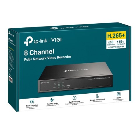 Rejestrator video VIGI NVR1008H-8P 8 Channel Video Record PoE+ Rejestrator video VIGI NVR1008H-8P 8 Channel Video Record PoE+