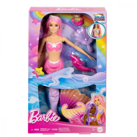 Lalka Barbie Malibu Syrenka Zmiana koloru Lalka Barbie Malibu Syrenka Zmiana koloru